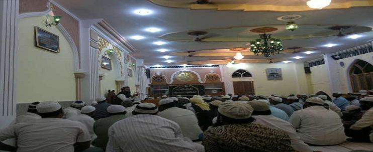 Majlis-e-Milad un Nabi(PBUH) at Khanqua-e-Shujaiya, Hyderabad(A.P.), India.